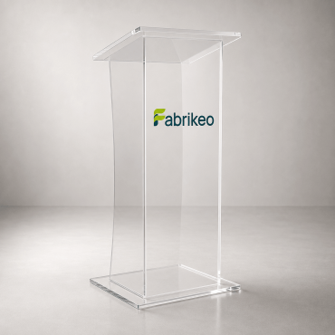 Customized plexiglass lectern