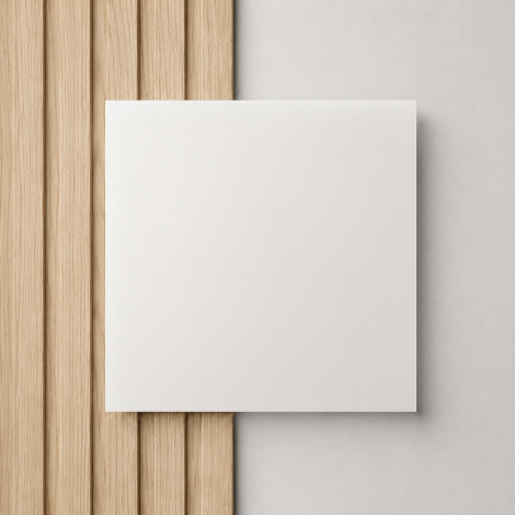 Plaque de plexiglass blanc opale sur mesure - présentation murale