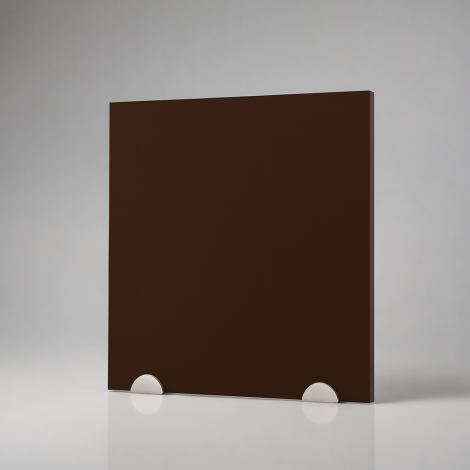 Plaque de plexiglas marron sur mesure - présentation studio