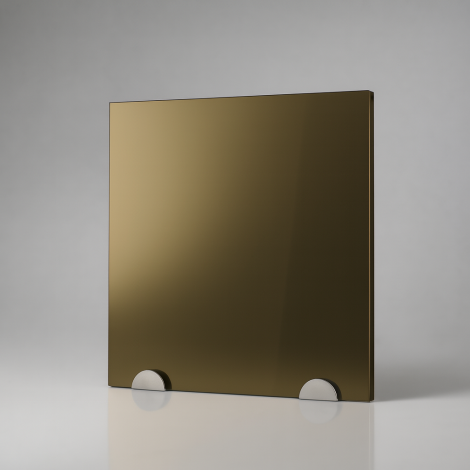 Plaque de Plexiglass Miroir Bronze sur mesure - présentation studio