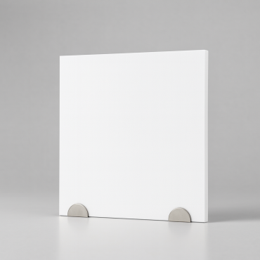 Plaque de PVC blanc sur mesure - présentation studio