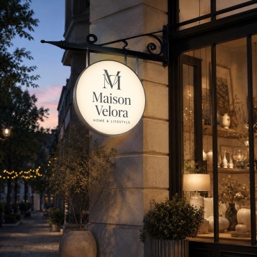 Hangende ronde verlichte LED-vlaggenbord