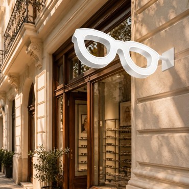 Vėliavos ženklas „Akiniai“ optikos parduotuvei