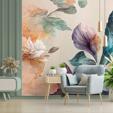 Carta da parati preincollata - Fiore gigante