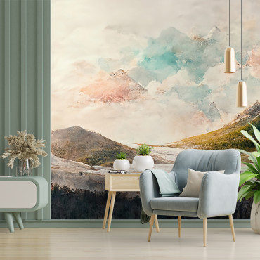 Prepasted Wallpaper - Snow Landscape