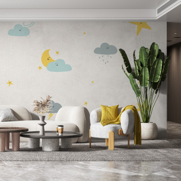 Forhåndslimt tapet - Soveromsmockup