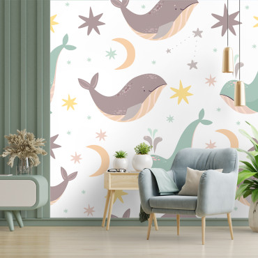 Papel pintado prepegado - Maqueta de dormitorio