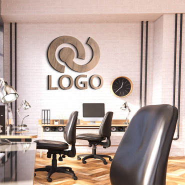 Drevená značka s logom, Nástená značka pre kanceláriu, Drevené logo, Osobná značka rezaná laserom