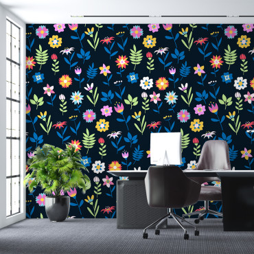 Tapeta s predlepením - Farebné kvety